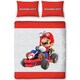 image 2 of Super Mario Closeup Duvet Cover Set - Grey/White/Red - Single Grey | Single