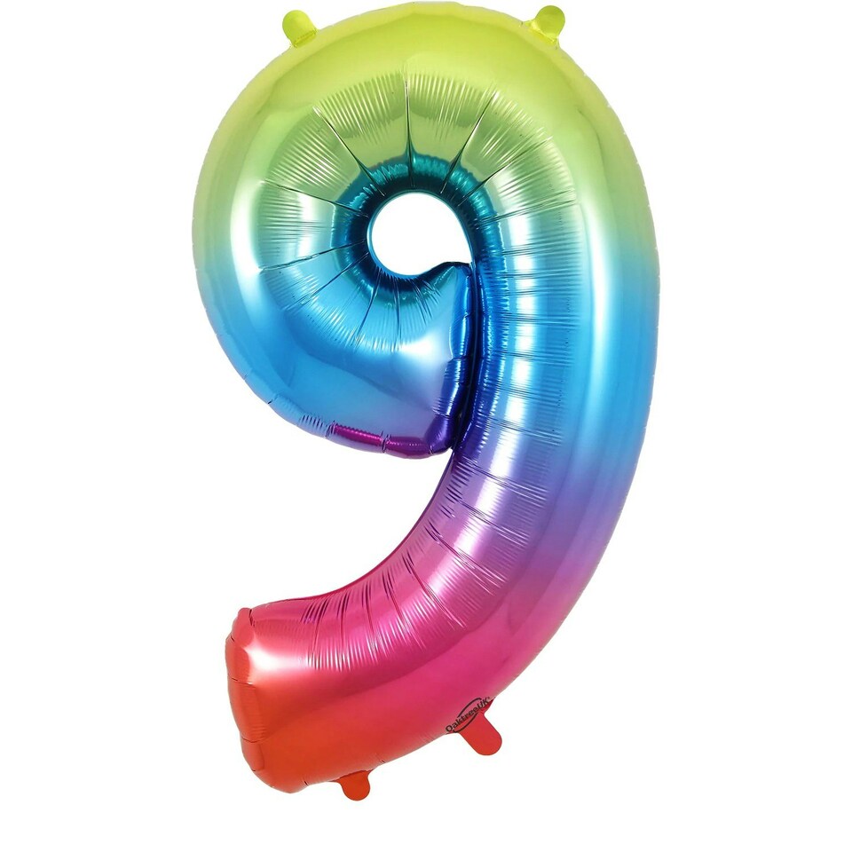 Oaktree 9 Foil Balloon - Rainbow - One Size