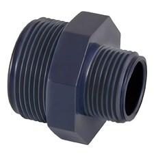 Certikin Grey PVC Hexagon Reducer Nipple GP200112RN | Size 2 inch x 1½ inch
