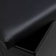 image 4 of Faux Leather Storage Ottoman Storage Box With Lid Foldable - 38x38x38cm Square Grey