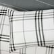 image 5 of Harris Check Polyester Duvet Cover Set with Pillowcase Grey | Double