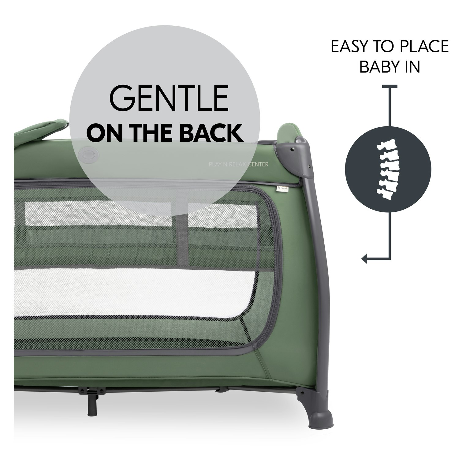 hauck Play N Relax Center - Dark Green - Tesco Groceries