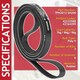 image 5 of SPARES2GO Poly-V Drive Belt for Bush BCGBTD8HP TD7CNBCW Tumble Dryer (7PH2012 SH200)
