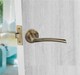 image 3 of Golden Grace Indiana Design Door Handle Set in Antique Brass with Escutcheon and Mortise Lock | Bronze | 1 Set