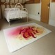 image 3 of Boho Chic lettering on beautiful watercolor background (Rug) Red | Medium: 80x150cm