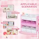 image 6 of ZONEKIZ Storage Unit W/9 Removable Storage Baskets for Nursery Playroom, Pink 