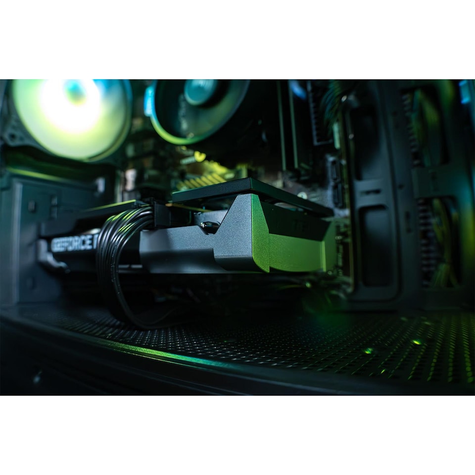 image 1 of AWD-IT Aleron - Black- Ryzen 5500 RTX 5060 8GB Prebuilt Gaming PC - Windows 11