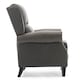 image 3 of Charlotte Modern Fabric Pushback Recliner Sofa Accent Chair (Grey)