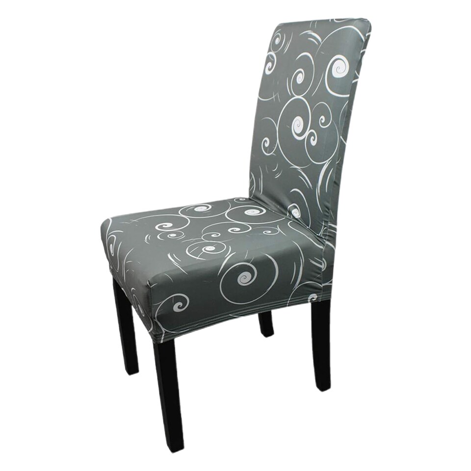 image 1 of High-Back Chair Covers, Universal Chair Protective Slipcover - Grey