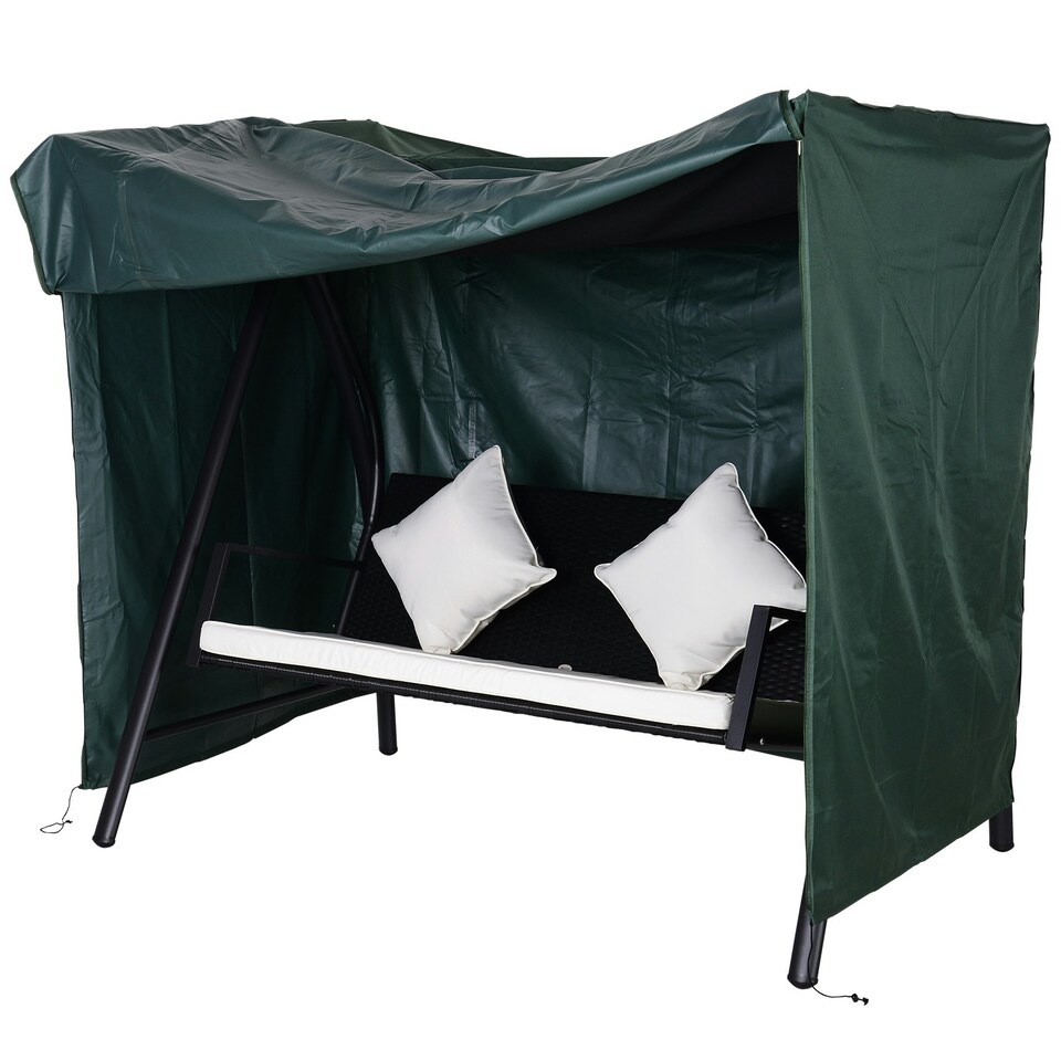 image 1 of Outsunny Garden Furniture Protector Patio Swing Chair Cover Green