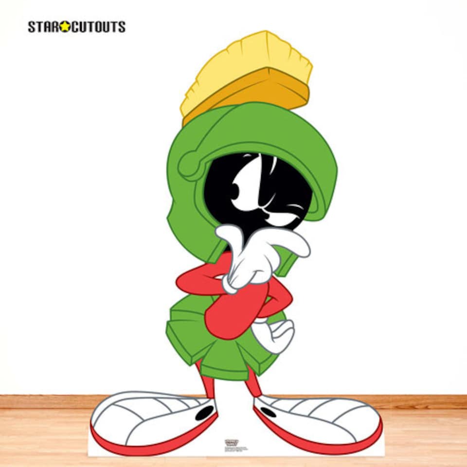 image 1 of Marvin The Martian Hmm Pose Lifesize Cardboard Cutout 135cm
