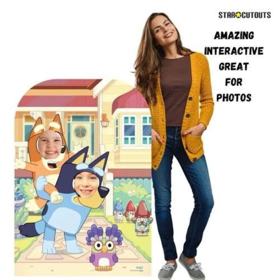 image 1 of Bluey and Bingo At Home Child Stand In Cardboard Cutout 136cm