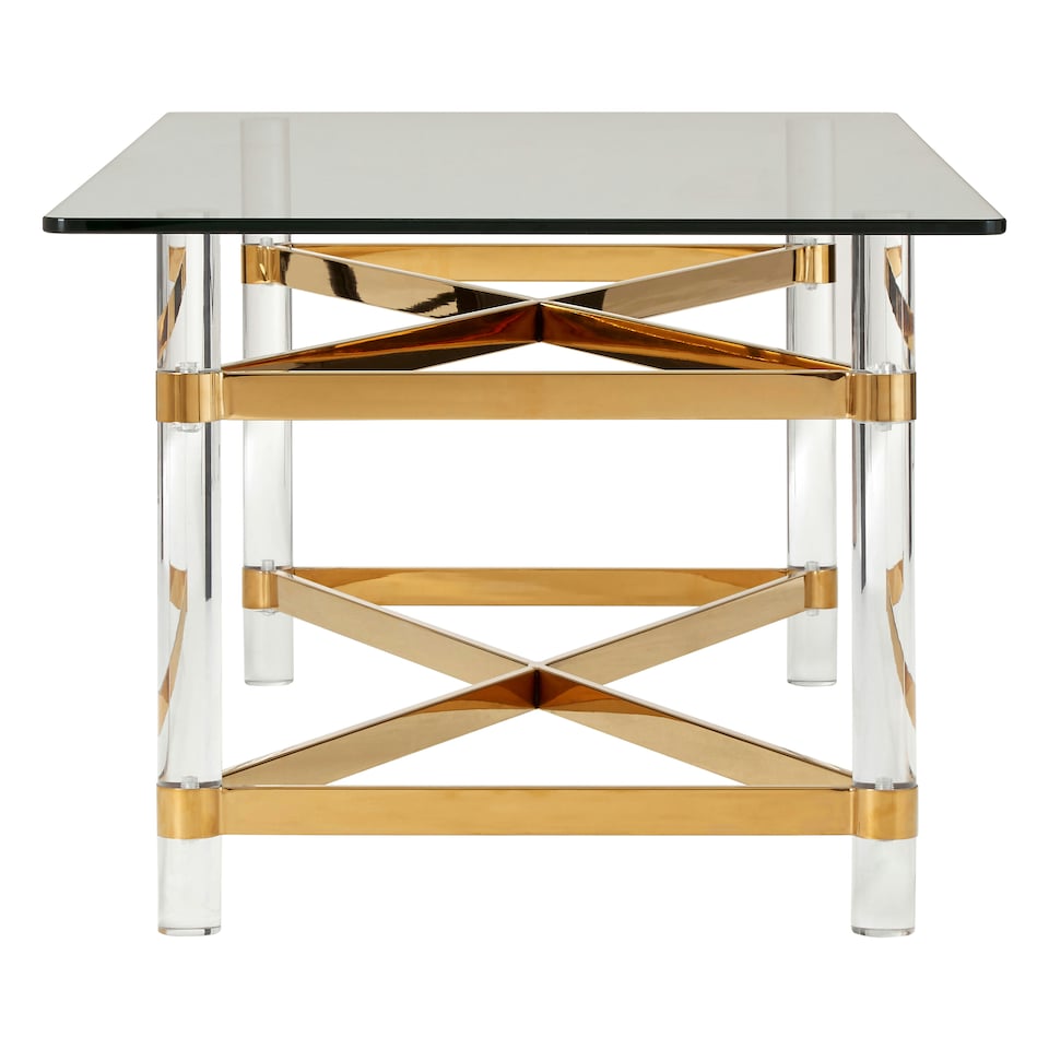 image 1 of Luxe Design Coffee Table, Spacious Top Decorative Coffee Table For Livingroom, Durable Modern Coffee Table Multi