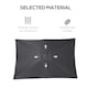 image 4 of Outsunny Wooden Garden Parasol Sun Shade Patio Umbrella Canopy Dark Grey
