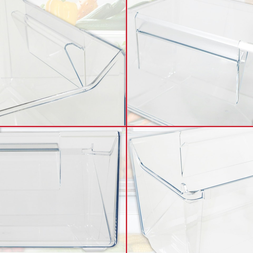 image 1 of SPARES2GO Bottom Drawer for Ikea Isande 10496302 20499932 40499931 60496371 Fridge Freezer Lower Container Box Clear