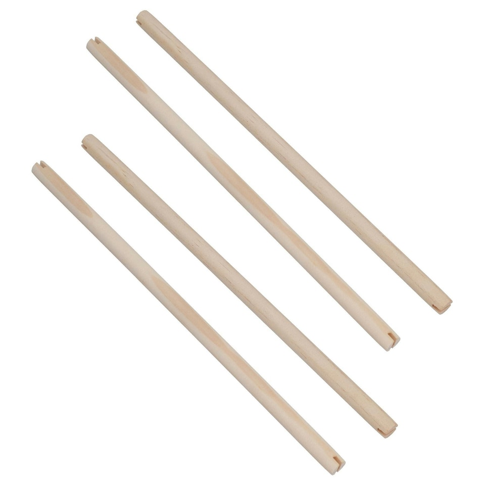 image 1 of 4PK Wooden Bird Perch Canary Budgie Cockatiel Parrot Bird Cage Accessories 16"