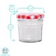 image 3 of Argon Tableware Glass Jam Jars with Lids - 110ml - Pack of 6