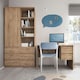 image 5 of Fribo Tall Narrow 3 Drawer Bookcase in Oak