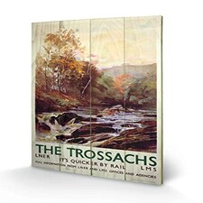 THE TROSSACHS - WOOD PANEL