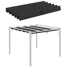 Outsunny Pergola Shade Cover Replacement Canopy for 3 x 3(m) Pergola, Beige