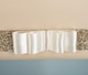 image 4 of FURNISHED Blackout Roller Blind with Gold Glitter Trim and Cream Bow Trimmable Window Shade | Brown | Cappuccino | (W) 145cm x (L) 165cm