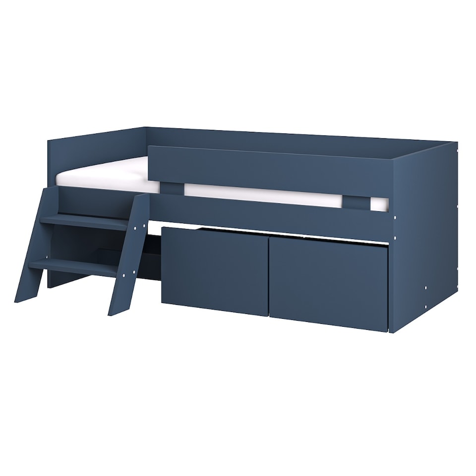 image 1 of Flair Logan Single Storage Low Sleeper Blue Bed