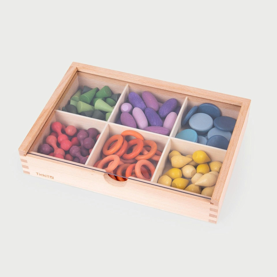 image 1 of Wooden Treasures Sorting Set