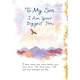 image 1 of To My Son Your Biggest Fan Sentimental Verses Keepsake Greeting Card