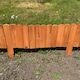 image 3 of Wooden Log Roll Style Garden Lawn Edging (70cm x 20cm) - 6 Panels