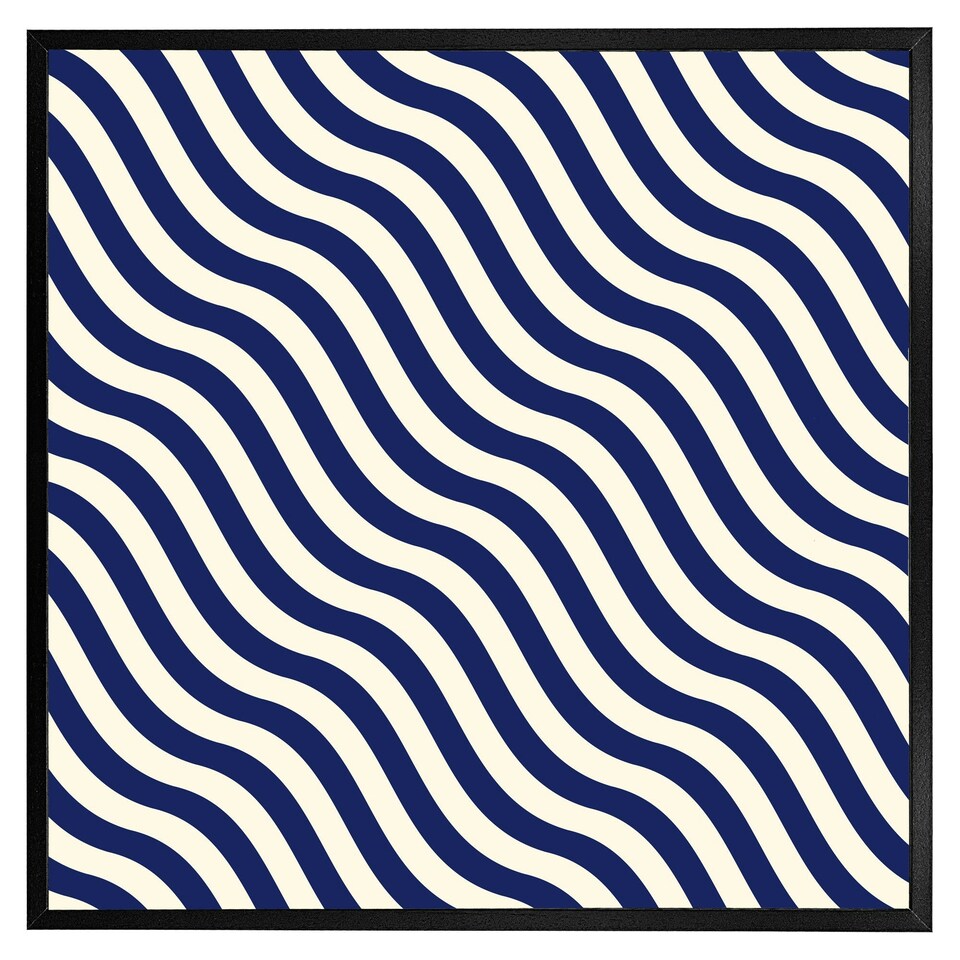 image 1 of Wavey lines (Picture Frame) Brown | XS