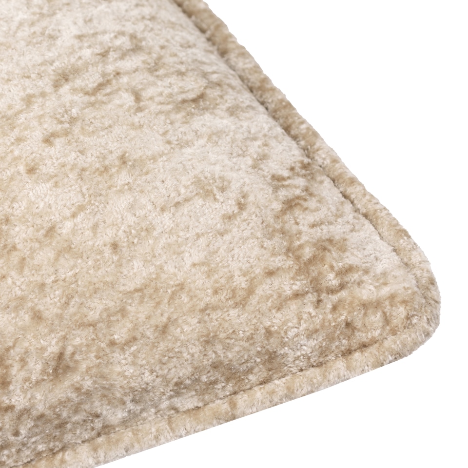 image 1 of Paoletti Lustre Velvet Cushion | Cream | Champagne