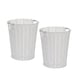 image 1 of White Resin Round Waste Paper Bin – Strong Woven Storage Basket Rubbish Bin for Home, Office, Hotel, Bedroom & Bathroom