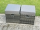 image 5 of Fimous High Back Rattan Garden Furniture Corner Sofa Sets Adjustable Rising Table Dark Mixed Grey 8 seater left corner