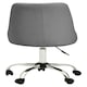 image 4 of Interiors by Premier Brent Grey Leather Effect Home Office Chair