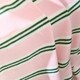 image 2 of OHS Thin Stripes Polar Fleece Throw Blanket Lightweight Bedspread | Multi | Pink/Green