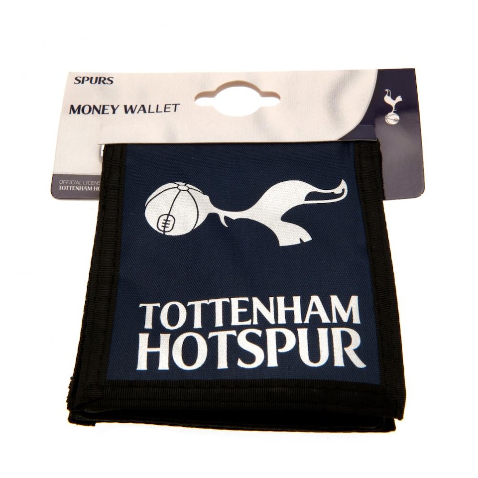 image 1 of Tottenham Hotspur FC Touch Fastening Canvas Wallet | Black | Navy/Black/White | 1