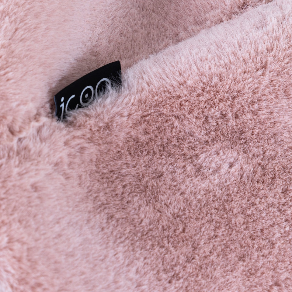 image 1 of Icon Kids Kingston Rabbit Faux Fur Classic Dome Bean Bag, Rose Pink