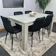 image 3 of Dining Table Set with 6 Chairs Dining Room and Kitchen table set of 6 Grey