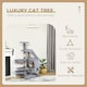 image 2 of PawHut 125cm Cat Tree for Indoor Cats, Kitten Scratching Post, Grey