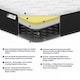 image 2 of Hybrid Memory Foam Spring Mattress 7 Inch Quilted - Springs Support with Memory Foam Comfort Layer and Breathable Soft CoolTouch Top Cover | Black