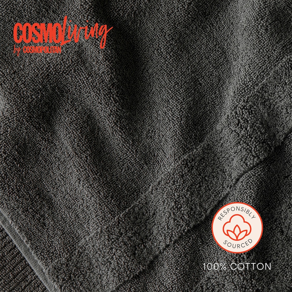 image 1 of Cosmo Living Supersoft Towels 100% BCI Cotton Grey | Charcoal | Bath towel