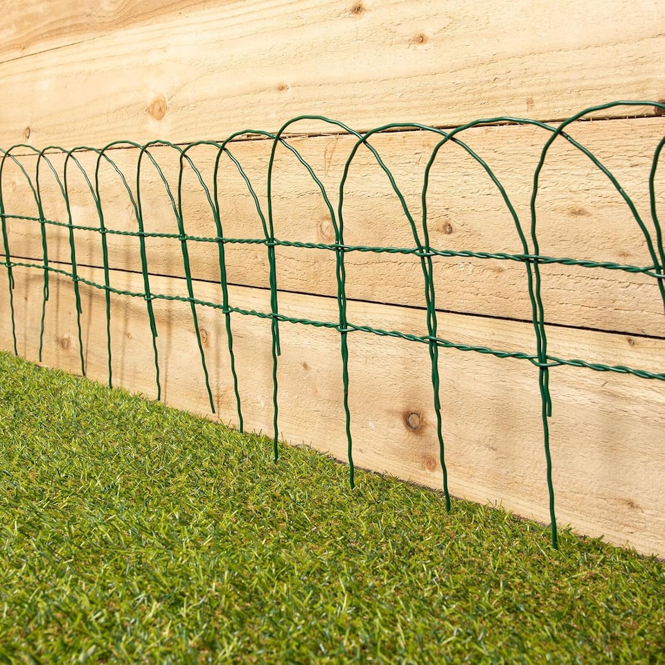 image 1 of Marco Paul 10m x 0.25m PVC Coated Border Fence - Green