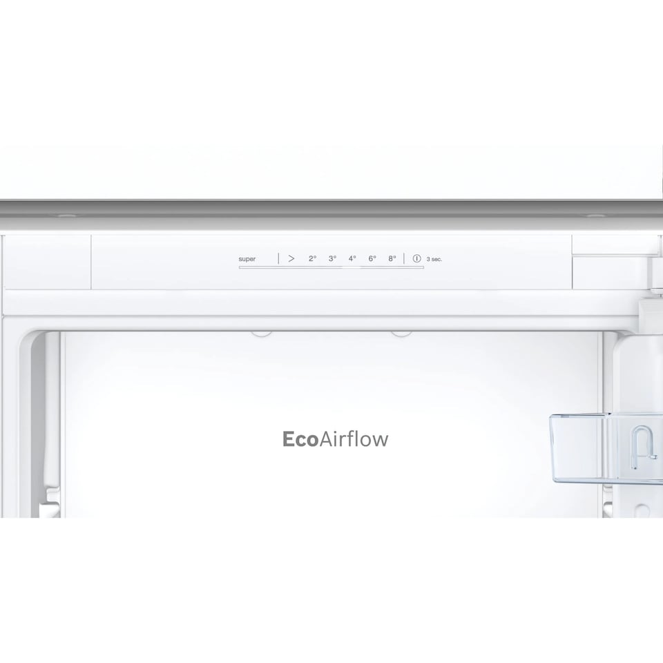 image 1 of Bosch 60-40 Integrated Fridge Freezer, Sliding Door Hinge, 260 Litre, 54cm - KIN86NSE0G