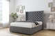image 2 of Sloomy Dior Armour Coniston Divan Bed With Mattress No Drawers With 54" Wingback Headboard 2'6 Small Single | Grey | Armour | Small Single | 1