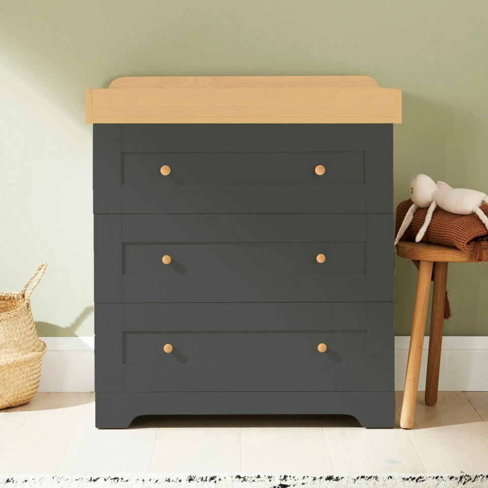 image 1 of Tutti Bambini Rio 3pc Room Set - Slate/Oak