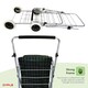 image 9 of 4 Wheel Folding Shopping Trolley Bag Cart Market Laundry