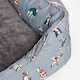 image 7 of Joules Rainbow Dog Box Bed | Grey | L | 1