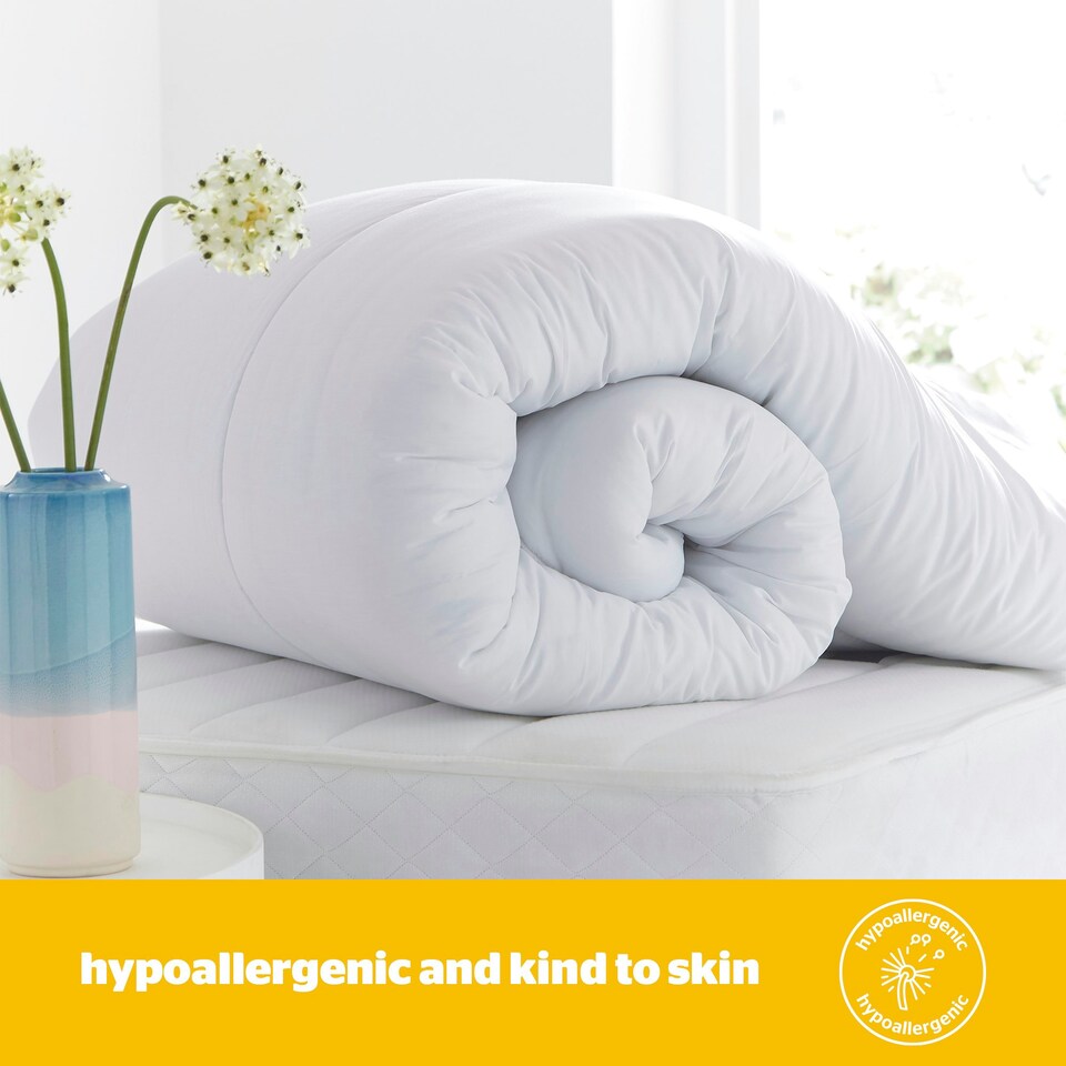 image 1 of Silentnight Essential 10.5 Tog Duvet, Lightweight, Hypoallergenic, All Seasons, Single