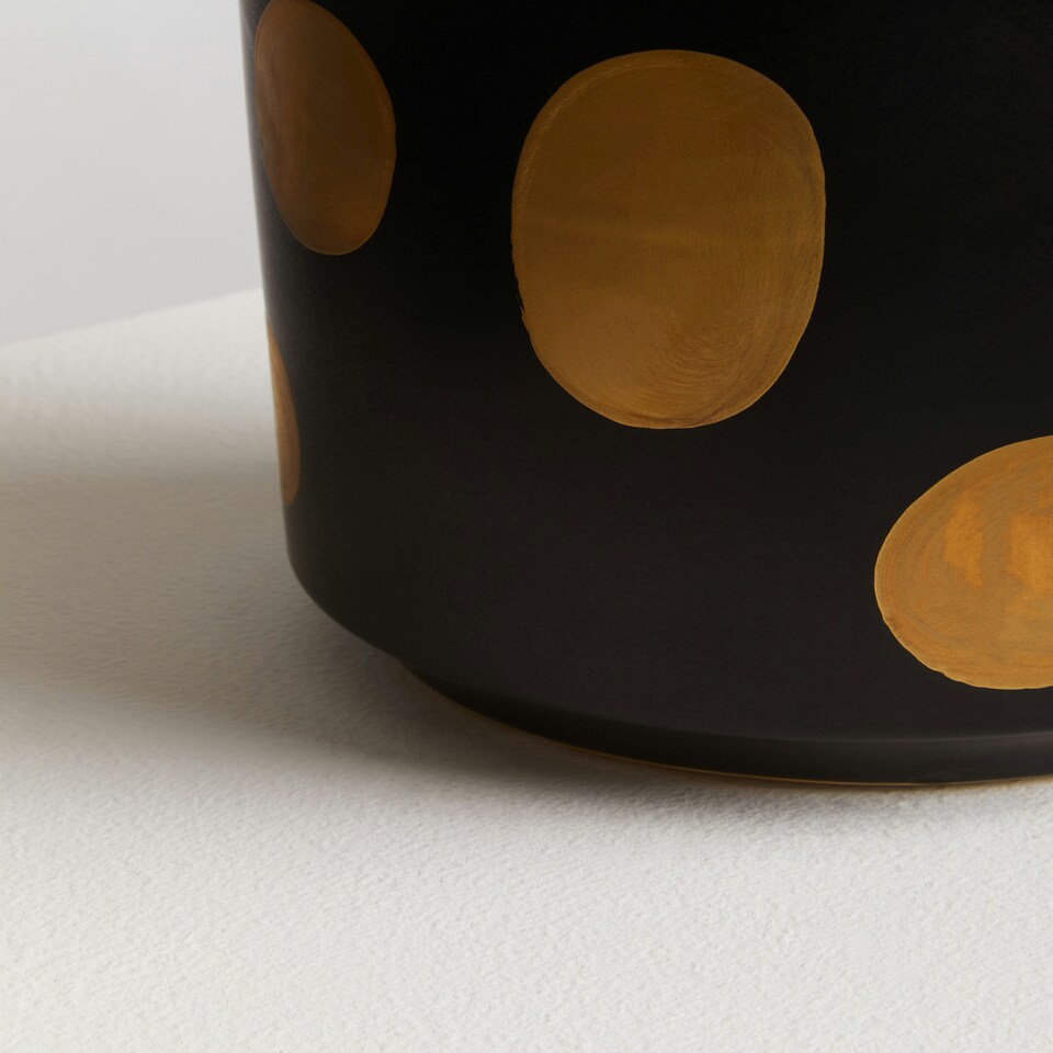 image 1 of Interiors by Premier Big Garden Pot, Ceramic Planter for Indoor Plants & Home Décor, Indoor Plants pot, Large Flower and Plant Pot Black