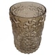 image 4 of Glass Vase Embossed Chestnut Glass Vase 26cm Botanik | Brown | 26